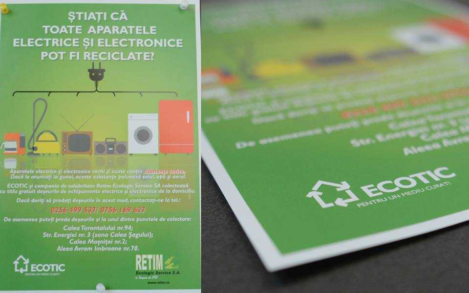 ECOTIC traseaza un circuit eficient de informare pentru colectarea DEEE