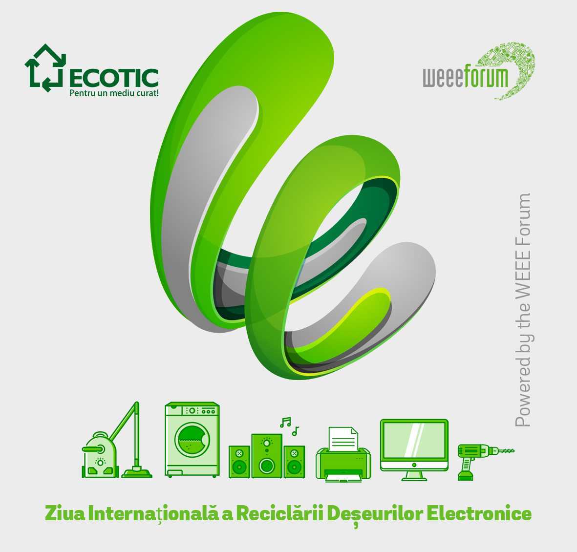 Infografice care explică problematica colectării separate a DEEE