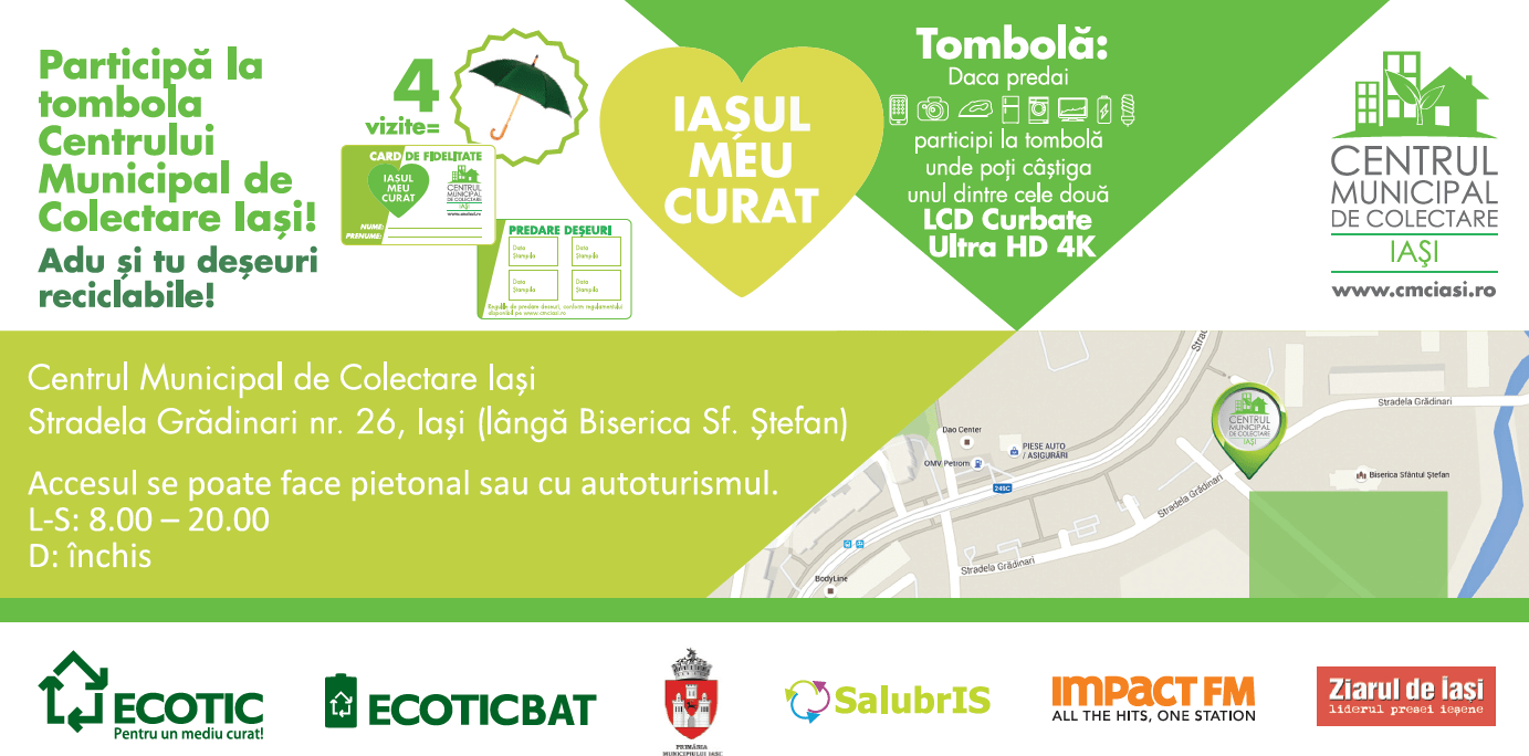 Adu deșeuri electrice și baterii uzate la CMCI și poți câștiga un LCD!