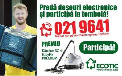 Ziua Mediului: colectează deșeuri electrice și ECOTIC te premiază!