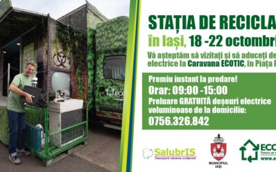 Caravana ECOTIC la Iași de Ziua Internațională a Reciclării Deșeurilor Electrice