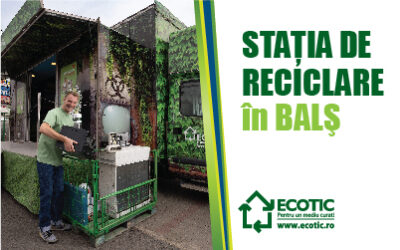 The ECOTIC caravan stopped at the recycling station in Balș
