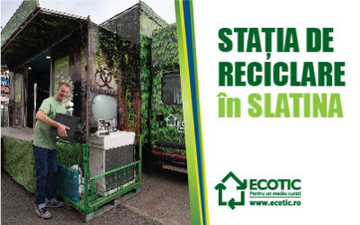 The ECOTIC caravan stopped at the recycling station in Slatina