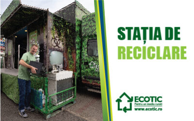 The ECOTIC caravan stopped at the recycling station in Balș and Slatina