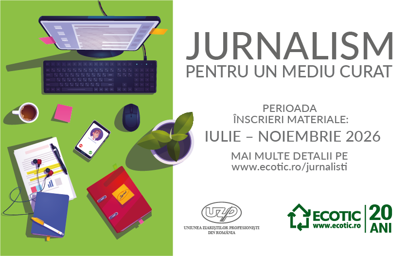 ECOTIC și UZPR lansează cea de-a III-a ediție a concursului „Jurnalism pentru un Mediu Curat”