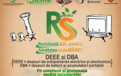 Municipiul Botosani recicleaza azi pentru sanatatea sa de maine